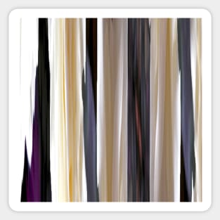 grey beige silver white purple brown graphite abstract striped pattern Sticker